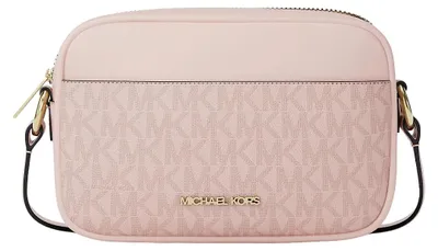 Produktbild von Michael Kors Jet Set Small Signature Logo Kamera Crossbody Bag Powder Blush Mult