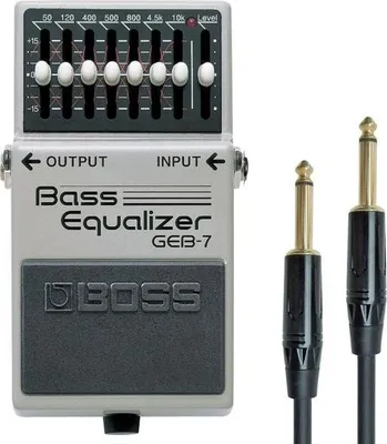 Productafbeelding van Boss GEB-7 Basgitaar Equalizer Effectpedaal met kabel