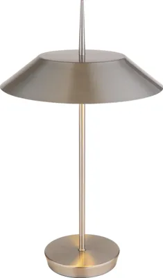 Produktbild von Globo Lighting Tischleuchte Metall Nickel matt, 2x E27