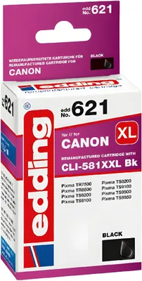 Immagine prodotto di edding 18-621 edding EDD-621  schwarz Druckerpatrone kompatibel zu Canon CLI-581XXL BK