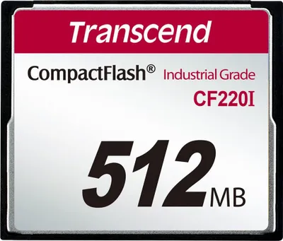 Produktbild von Transcend 512MB CF, 0,512 GB, Kompaktflash, 40 MB/s, 42 MB/s, Schwarz