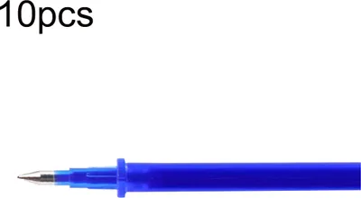 Produktbild von 10/20pcs 0,35 mm tierschwarz blau Tinte Magie Löschbare Gel -Stiftschule Briefpapier-Blaue 10er-Stiftminen