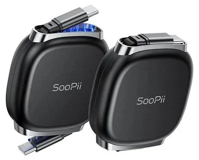 Zdjęcie produktu dla Kabel USB c 240W zwijany magnetyczny do ładowania laptopa macbook