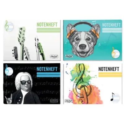 Produktbild von Notenheft A5 quer sortiert SCHULSTUFF 3394-0