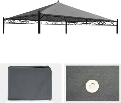 Obrázek produktu pro Náhradní kryt pro střešní pergolu Pavilion Cadiz 3x3m  šedý
