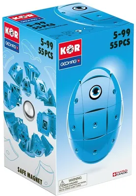Zdjęcie produktu dla Geomag KOR 2.0 Pantone 299 Blue 55 pcs, Zabawka z magnesem neodymowym, 5 lat(a), Niebieski