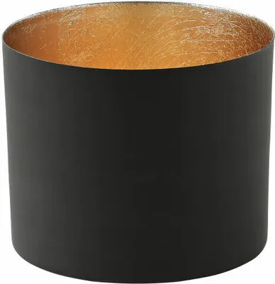 Produktbild von Gift Company Windlicht Chennai L, Teelichthalter, Kerzenhalter, Eisen, Schwarz, Gold, 10 cm, 1054605002
