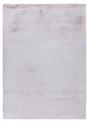 Image de Tapis doux Raika rose et blanc en polyester