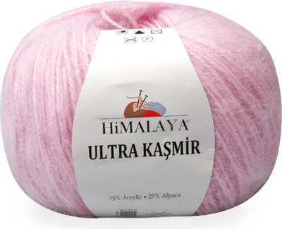 A ball of pink yarn with a label.