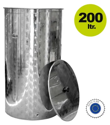 Produktbild von Edelstahlbehälter 200 Liter variabel nutzbar als Saftfass oder Immervolltank