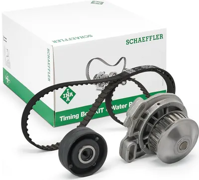 Produktbild von INA 530 0151 30 Zahnriemensatz + Wasserpumpe für AUDI 100 Limousine (44, 44Q, C3) 80 (81, 85, B2) 90 (89, 89Q, 8A, B3) 100 Avant (44, 44Q, C3) COUPE