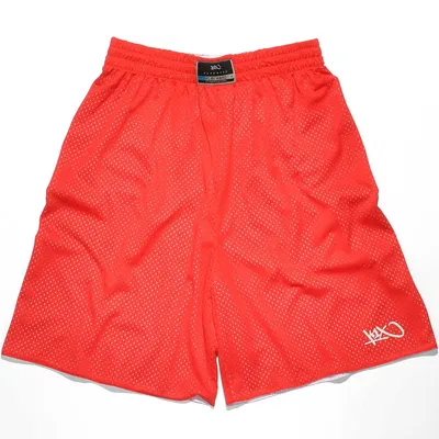 Produktbild von K1X Hardwood | Reversible Practice Basketball Shorts mk2, Farbe:Rot / Weiß, Kleidergröße:XL