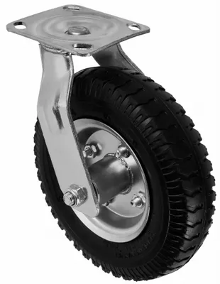 Imagen del producto de Ruedas para carritos, 8"/21 cm, giratorias, modelo 10102