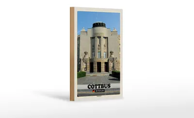 Produktbild von Holzschild Städte Cottbus Staatstheater Architektur 12x18 cm