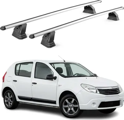 Image de Barres de toit transversales Alu pour Dacia Sandero I 2008-2012 Gris 2Pcs