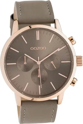 Image de Oozoo Uni Armbanduhr braun taupe Analog C10916 Timepieces Lederarmband D2UOC10916