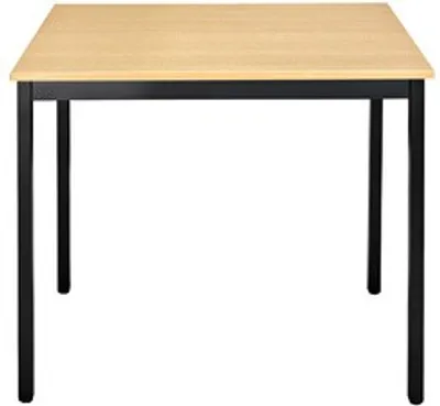 Produktbild von SODEMATUB Mehrzwecktisch buche, schwarz rechteckig, Vierkantrohr schwarz, 120,0 x 80,0 x 74,0 cm