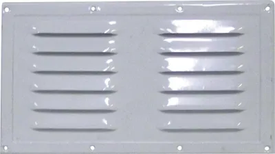 Image de Grille D'aération En Aluminium Laqué Blanc 230 X 130 Mm