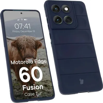 Produktbild von Robuste Handyhülle für Motorola Edge 60 / 60 Fusion, Bizon Case Tur, Dunkelblau