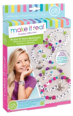 Produktbild von Make it Real MIR1205, Armbänder-Bastelset für Kinder, 8 Jahr(e), Mehrfarbig