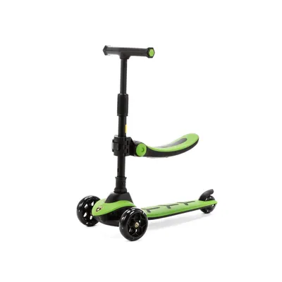Produktbild von Adamex Lamborghini Kinder Roller ab 3 Jahre Grün – 2 in 1 Roller mit Sitz ab 2 Jahren, Scooter