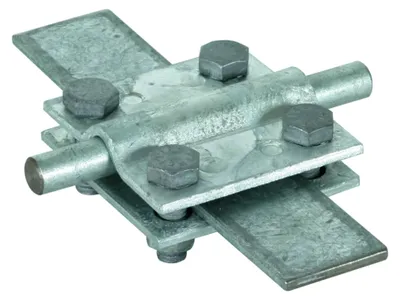 Productafbeelding van DEHN Kruiskoppeling 8-10mm KS8.10FL30STTZN, lengte 30mm, zonder tussenstuk, artikelnummer 318201