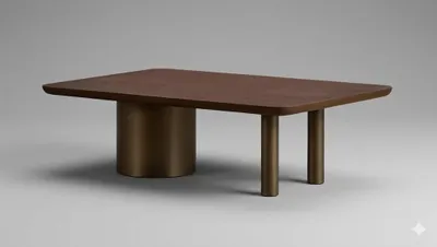 Productafbeelding van Moderne salontafel, design salontafel, houten salontafel, metalen salontafel