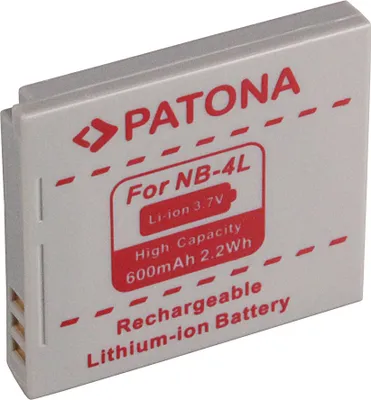 Immagine prodotto di Aku Canon NB-4L 600mAh agli ioni di litio