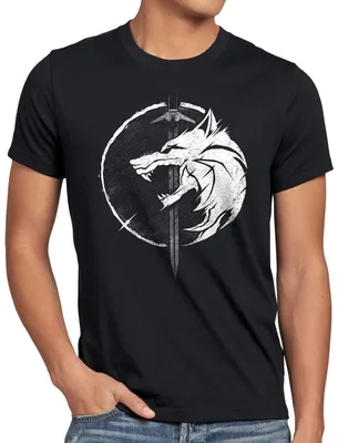 Produktbild von A.N.T. Temerien Saga Herren T-Shirt geralt wolf schwert