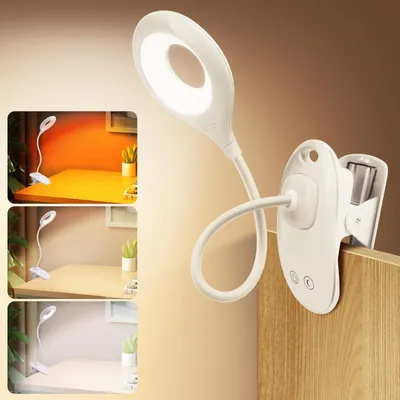 Obrázek produktu pro Klipová lampa s 26 LED diodami, nabíjecí, 3 barvy a plynulé stmívání, 360° nastavitelná