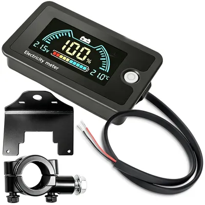 Batteriemonitor 12V LCD Spannungsmesser 8-100V