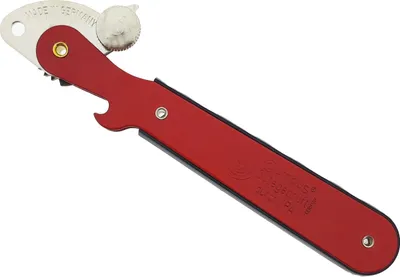 Produktbild von Robuster Hebeldosenöffner mit Metallgriff – müheloses Öffnen aller Konservendosen, langlebiges Stahlwerkzeug, rot, 1 Stück