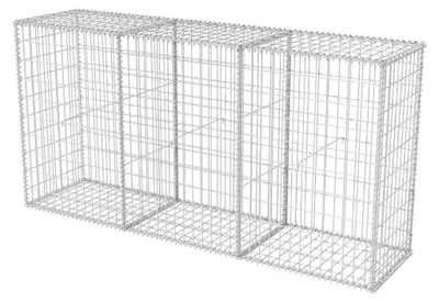 Imagen del producto de vidaXL: Cesta de gaviones de acero, 200 x 50 x 100 cm