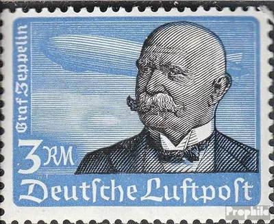Produktbild von Briefmarken Deutsches Reich 1934 Mi 539y waagerechte Gummiriffelung postfrisch Flugpost