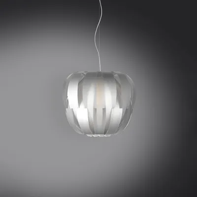 Produktbild von Moderne 2-Licht-Hängeleuchte Queen in Polilux Silber D60 Italy