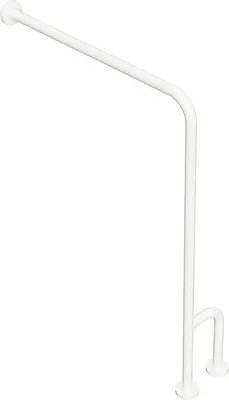 Produktbild von BELP Stützgriff Rechts Eisen Weiß mit Abdeckung 230x866x840 mm, 120 kg Traglast für Bad & WC >> zum Bohren