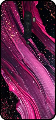 Produktbild von Smartphonica Telefon Fall geeignet für Oppo Reno2 mit Marmor-Druck - TPU zurück Abdeckung Fall Marmor-Design - lila rosa