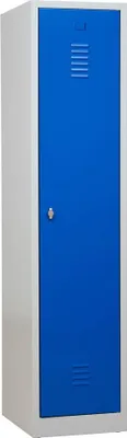 Produktbild von Gürkan Spind lichtgrau, enzianblau 104956, 1 Schließfach 40,0 x 50,0 x 180,0 cm