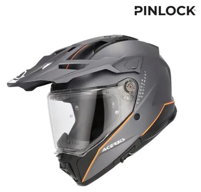 Obrázek produktu pro Přilba ACERBIS Adventure Helm Attack – šedá/oranžová – velikost M