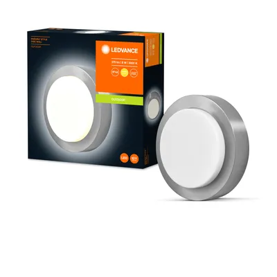 Produktbild von LEDVANCE ENDURA Style Disc, Wandbeleuchtung für den Außenbereich, Stahl, Polycarbonat (PC), Edelstahl, IP44, Eingang, Fassade, Terrasse, II