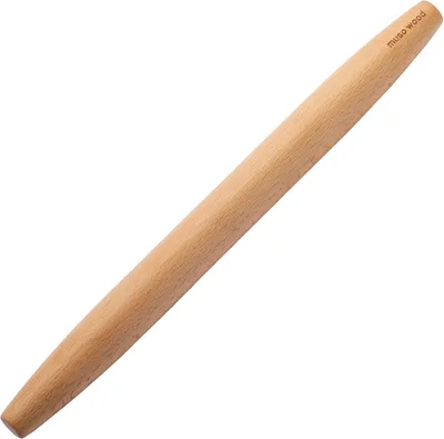 Imagen del producto de Rodillo de madera de haya, de 44,5 cm, para extender masa