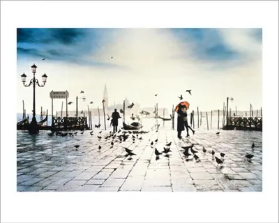 Image de Venise - Le Baiser, Italie Impression d'art