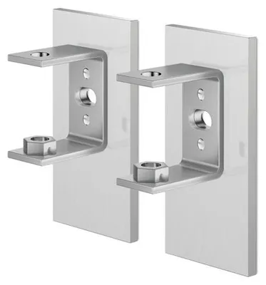 Produktbild von ZACK Edelstahl Wandhalterung für LINEA 2er Set Klebemontage matt 40396