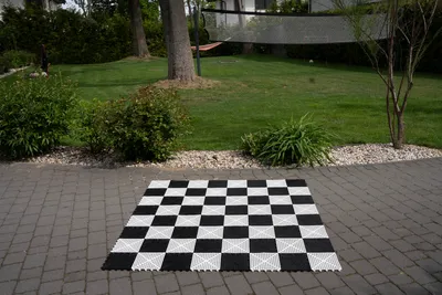 Produktbild von Gummiertes Gartenschachbrett 8" - Feld 21 cm