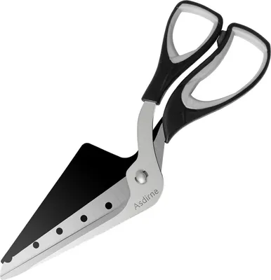 Image de Ciseaux à pizza avec pelle Lame en acier inoxydable 27cm Noir/Gris