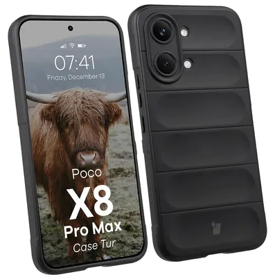 Produktbild von Robuste Handyhülle für Xiaomi POCO X8 Pro Max, Bizon Case Tur, Schwarz