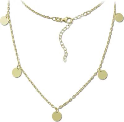 Image de SilberDream Collier 38cm 925 Bijoux en argent sterling Orient or SDK29538Y