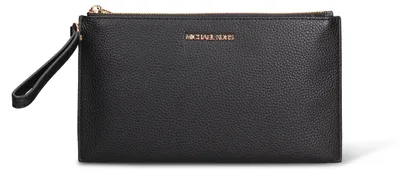 Produktbild von Damen-Geldbörse aus echtem Leder, im Dollar-Design, mit Reißverschluss und abnehmbarer Schulterriemen, 25x14 cm