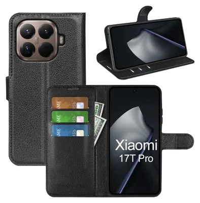 Produktbild von Klapphülle für Xiaomi 17T Pro Wallet Case mit Kartenfächern & Standfunktion