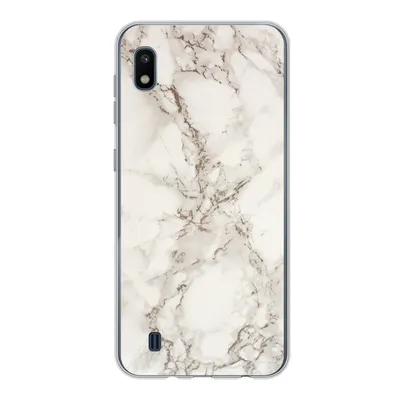 Produktbild von MuchoWow® Handyhülle Schutzhülle Hülle für Samsung Galaxy A10 Marmor - Grau - Weiß Silikon Softcase Handy Hülle - Schutzhülle